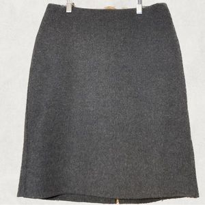 Wool-Blend Grey Petite Skirt by Talbots